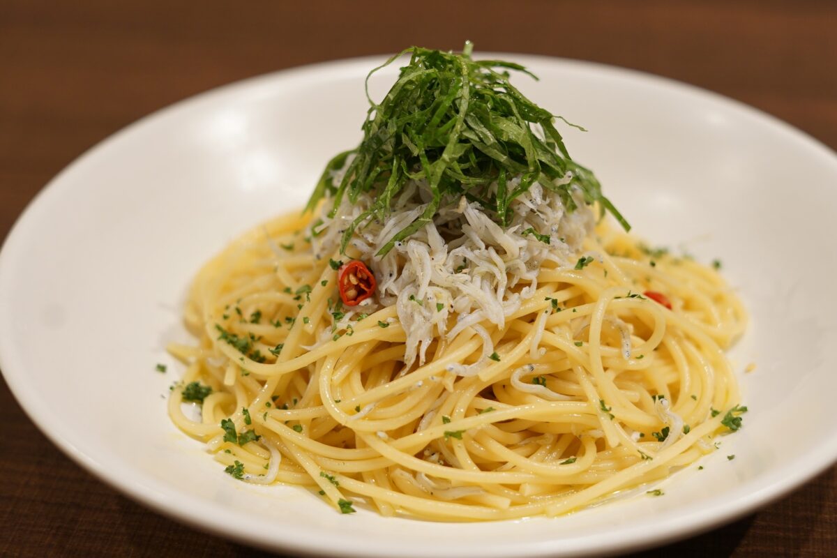 04パスタ_しらすと大葉のペペロンチーノ2